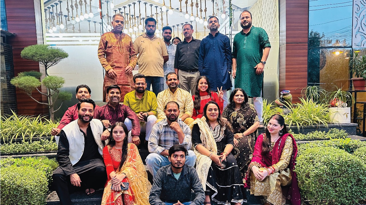 TRG Team Celebrating Diwali with Diyas